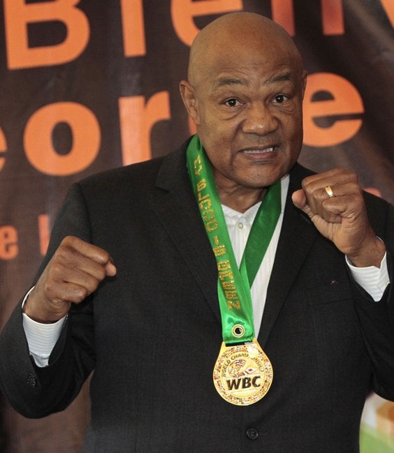 George Foreman na konferencji prasowej w Meksyku, 23 października 2018 r.