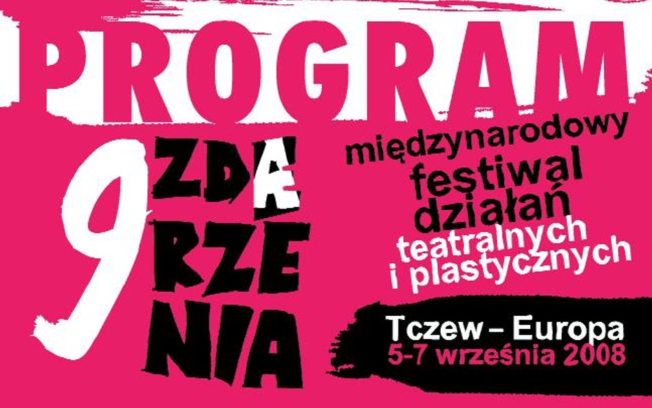 Program festiwalu teatralnego Zdarzenia