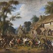 „The foot-ball play” – obraz Alexandra Carse’a z ok. 1830 r. Przedstawia „mecz” bez ustalonych zasad