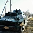 Uszkodzony ukraiński transporter opancerzony BRDM-2