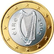 Irlandia: Rewers monety o nominale 1 euro