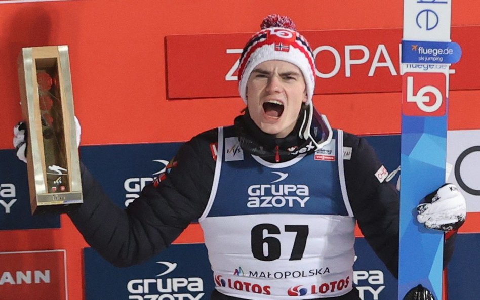 Marius Lindvik – triumfator z Zakopanego