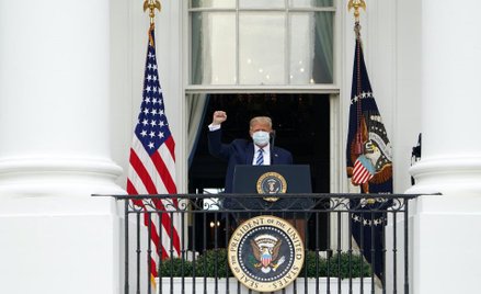 Chory na Covid-19 Donald Trump przekonywał, że jest zdrowy