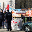 Manifestacja rolników przed Centrum Dialog w Warszawie