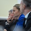 Ministra edukacji Barbara Nowacka na posiedzeniu rządu