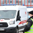 Pożar na terenie szpitala covidowego w Moskwie