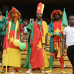 Kibice Kamerunu podczas meczu towarzyskiego Kamerun - Kongo