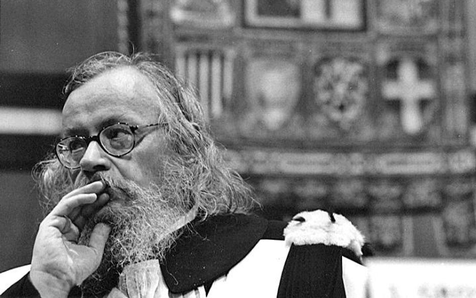 Jerzy Grotowski w Bolonii na uroczystości przyznania mu doktoratu honoris causa tamtejszego uniwersy