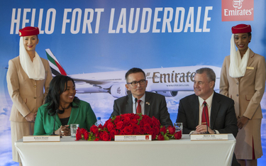 Emirates ląduje w Fort Lauderdale