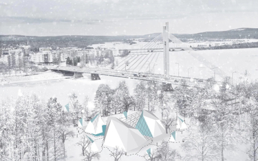 Zwycięski projekt Hanny Galas wtapia się w surową przyrodę Laponii.