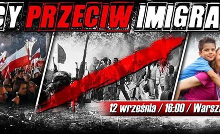 Plakat manifestacji, którą chciał zorganizować ONR