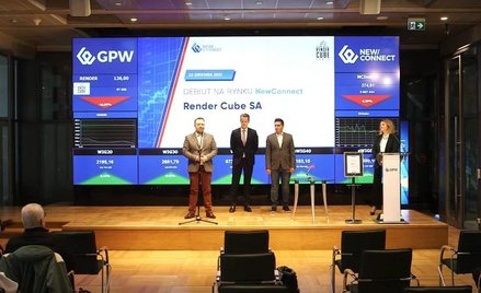 Render Cube już na małej giełdzie