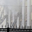 Pożar w gmachu ministerstwa obrony w centrum Moskwy