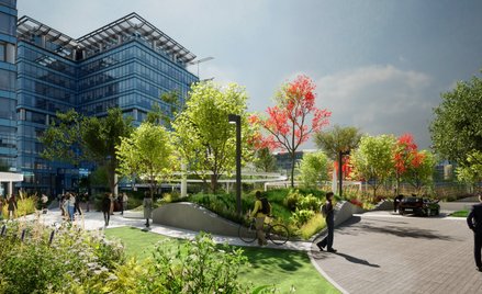 Kilkunastoletni kompleks Marynarska Business Park jest właśnie modernizowany w duchu ESG – jedną ze 