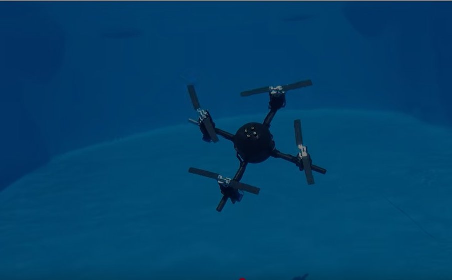 Przełomowy dron z drukarki 3D potrafi latać i pływać. Opracowali go polscy studenci