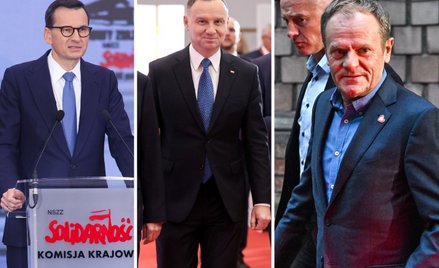 Mateusz Morawiecki, Andrzej Duda, Donald Tusk