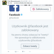 Narodowcy blokują Facebooka na Twitterze