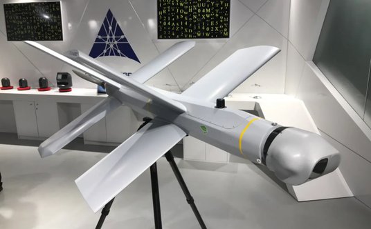 Wystawowy Łancet-3. Płatowiec umożliwia wchodzeniu w gwałtowne nurkowanie pod dowolnym kątem, czemu 