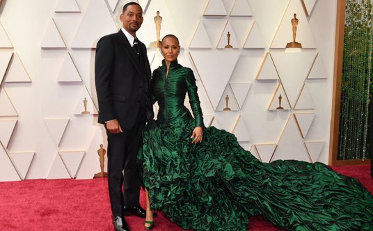 Will Smith i jego żona Jada Pinkett Smith przed ceremonią wręczenia Oscarów