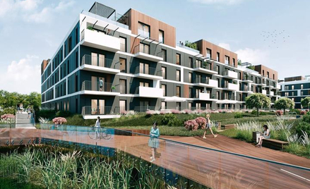Osiedle Ceglana Park budowane przez Develię w Katowicach. Pierwszy etap inwestycji jest gotowy