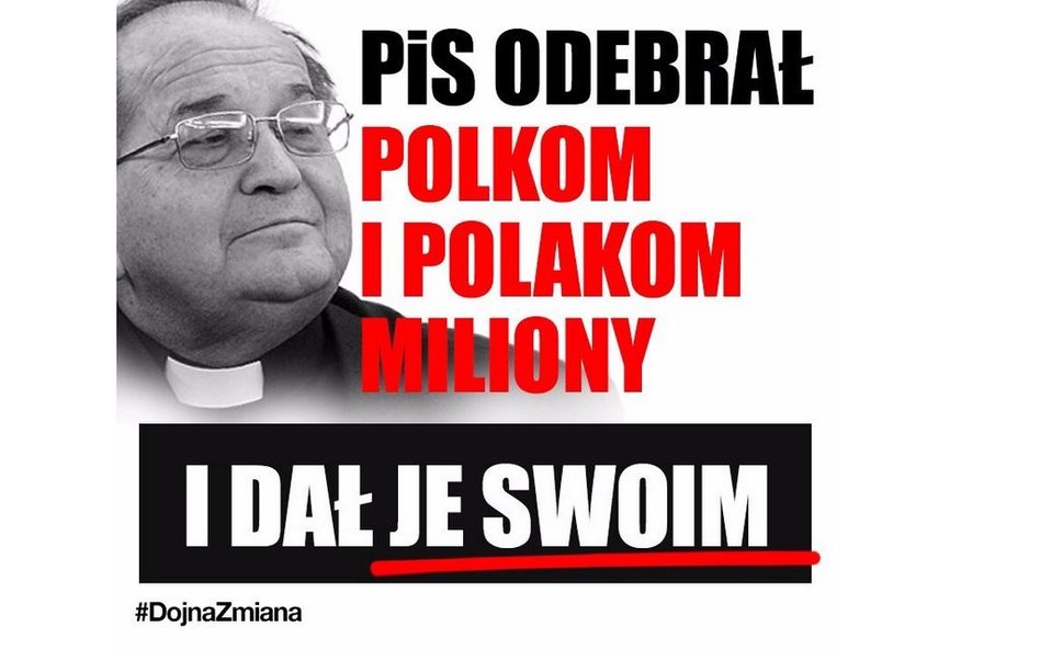 Nowa akcja opozycji. Z Szydło i ojcem Rydzykiem