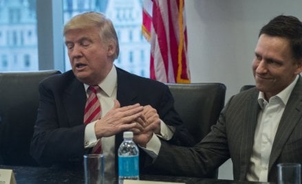 Peter Thiel, który jest współwłaścicielem Palantira, jest wielkim zwolennikiem Donalda Trumpa