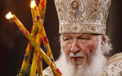 Po wybuchu wojny moskiewski patriarcha Cyryl (na zdjęciu) wielokrotnie występował publicznie wspiera