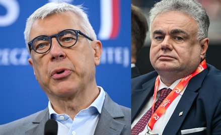 Od lewej: poseł Koalicji Obywatelskiej Roman Giertych i redaktor naczelny "Gazety Polskiej" i Telewi