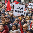 Antyprezydencka demonstracja w Tunisie, 10 grudnia, tydzień przed wyborami