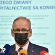 Minister zdrowia Adam Niedzielski na konferencji prasowej w Centrum Zdrowia Dziecka w Warszawie