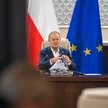 Donald Tusk podczas posiedzenia rządu