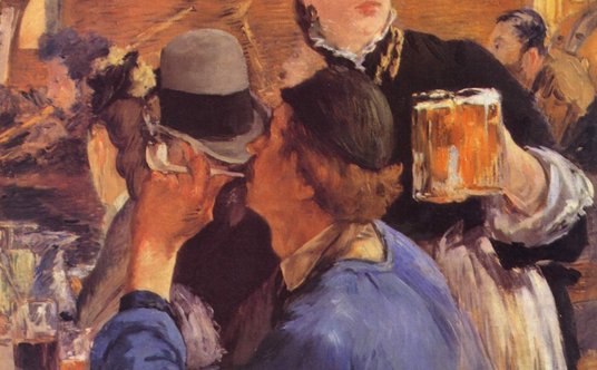 Édouard Manet, „W kawiarni podczas koncertu”,  olej na płótnie, 1879