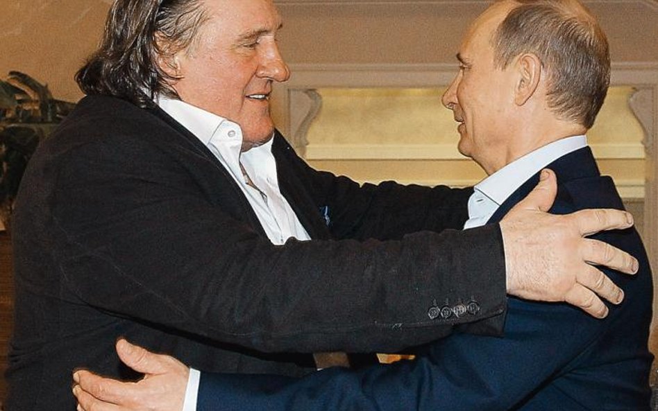 Gerard Depardieu i Władimir Putin