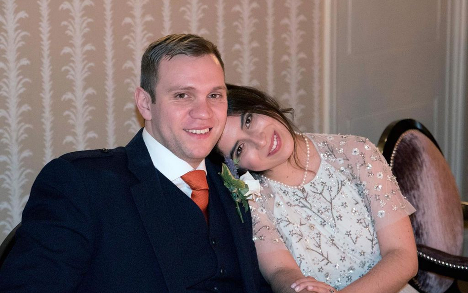 Matthew Hedges wraz z żoną