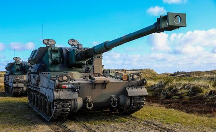 AHS Krab, polska armatohaubica samobieżna kalibru 155 mm podczas ćwiczeń Dynamic Front 23