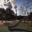 Plac zabaw dla dzieci w elektrowni węglowej Bełchatów, zarządzanej przez PGE SA, w Bełchatowie