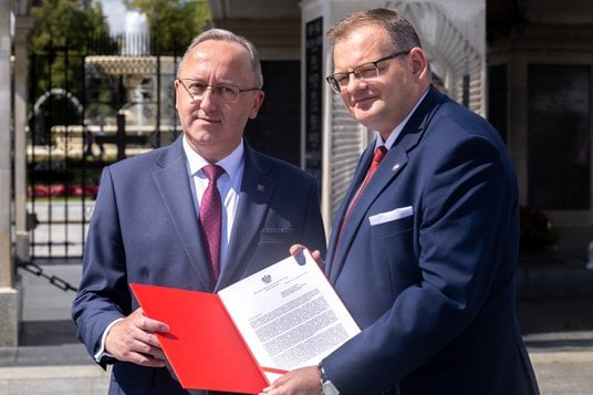 82. rocznica powołania Brygady Świętokrzyskiej Narodowych Sił Zbrojnych. Na zdjęciu od lewej: zastęp