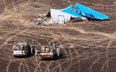 Ekipy śledcze przy szczątkach samolotu na Synaju