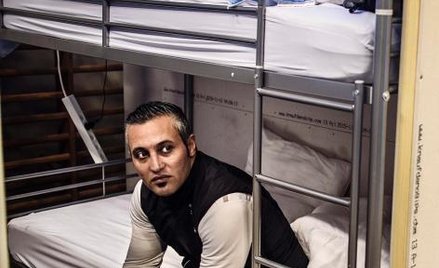 Uchodźca o imieniu Mohamad w miasteczku namiotowym w Naestved, 60 km od Kopenhagi