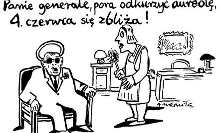 Komentarz rysunkowy. Panie generale, pora odkurzyć aureolę