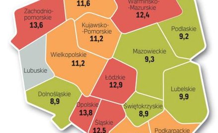 Najwięcej osób może mieć problemy z bezpłatnym leczeniem w województwie opolskim, a najmniej w święt