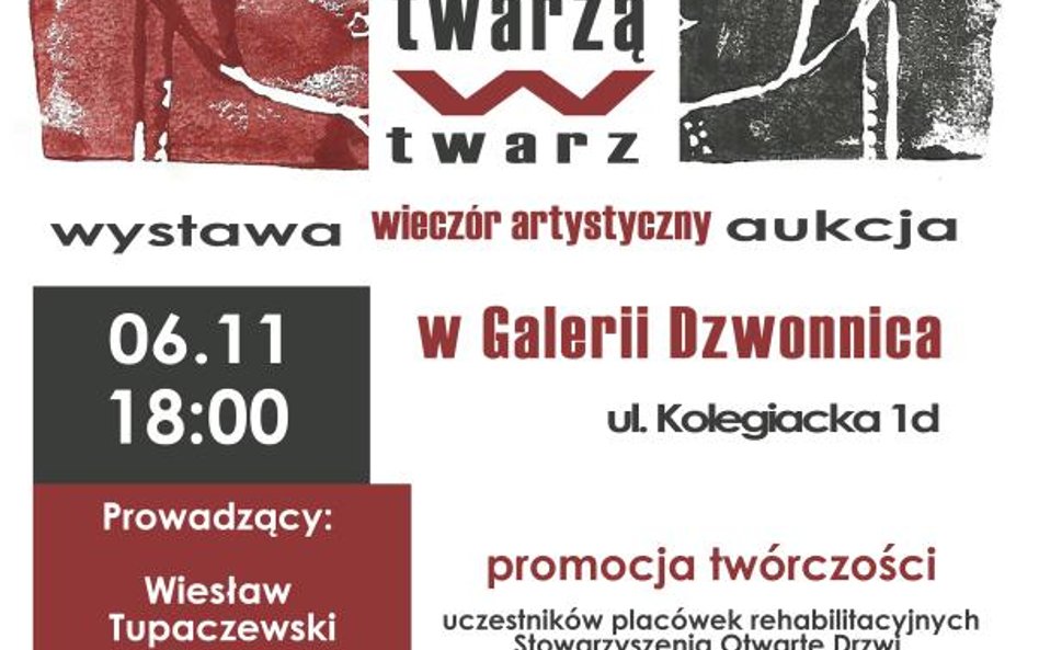 Twarzą w twarz. Wernisaż prac podopiecznych Stowarzyszenia Otwarte Drzwi