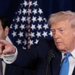 Marco Rubio i Donald Trump podczas konferencji prasowej