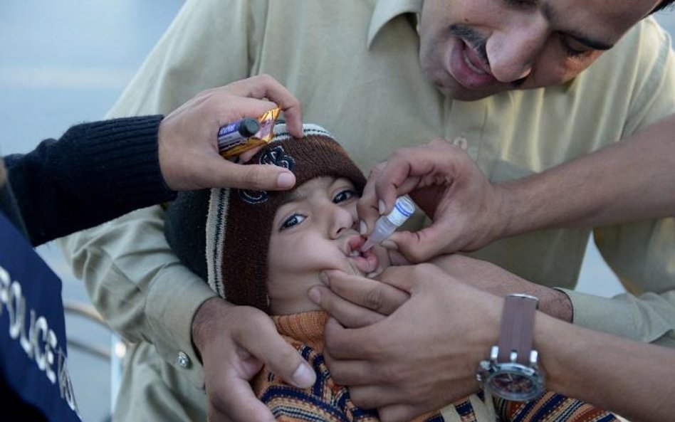 Rekord zachorowań na polio w Pakistanie