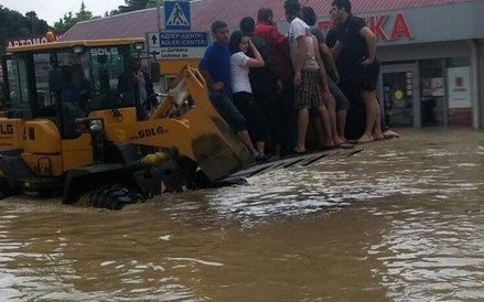 Ulica na przedmieściach Soczi