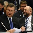 Prezydent Ukrainy Wiktor Janukowycz i szef Parlamentu Europejskiego Martin Schulz