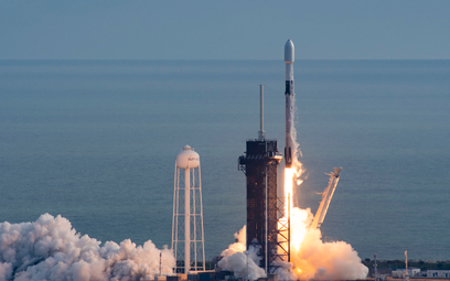 Start rakiety nośnej  Falcon 9 Block 5 firmy SpaceX do misji NROL-108. Fot./SpaceX.