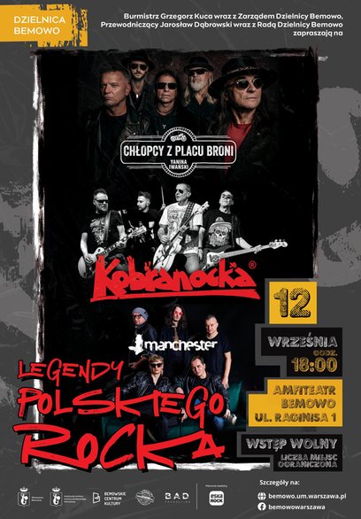 Legendy polskiego rocka usłyszy publiczność w amfiteatrze przy ulicy Władysława Raqginisa