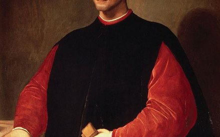 Portret Niccolo Machavellego autorstwa Santi di Tito