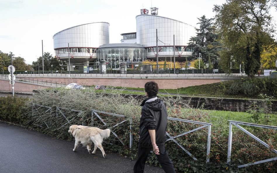 Widok na siedzibę Europejskiego Trybunału Praw Człowieka